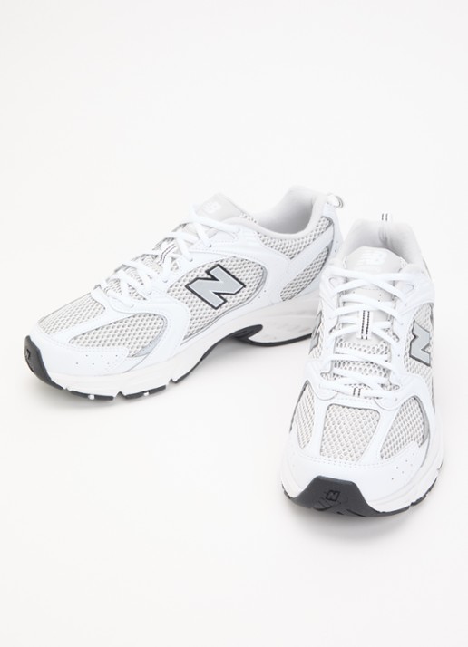 New Balance Heren 530 sneaker van mesh in de kleur Wit, maat: 45