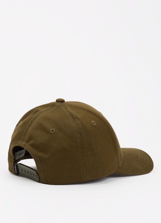 Les Deux Heren Encore baseball pet met logoborduring in de kleur Legergroen, maat: ONE SIZE