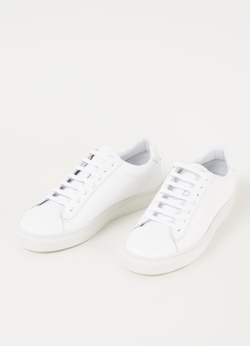 Reiss Heren Finley sneaker van leer in de kleur Wit