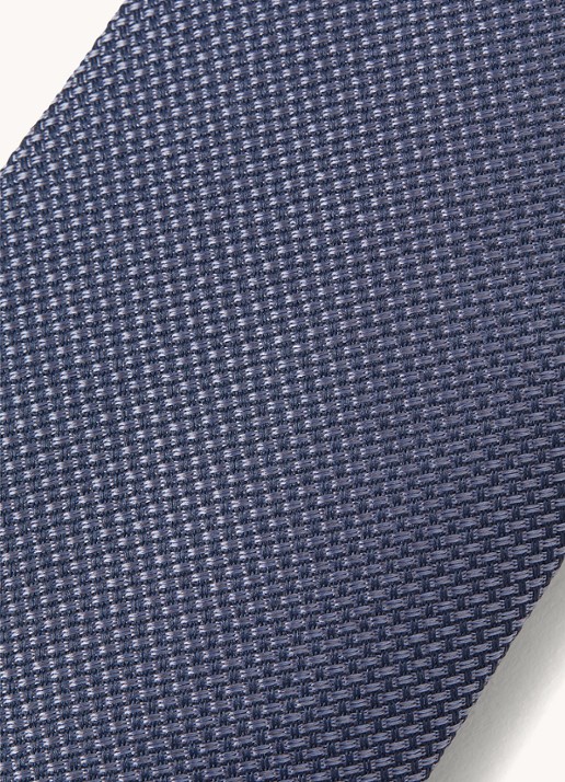 Reiss Heren Ceremony stropdas in zijdeblend met microdessin in de kleur Donkerblauw