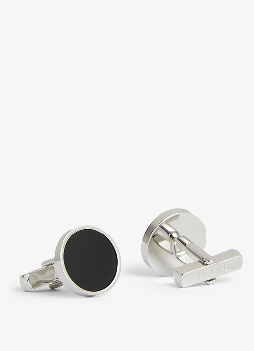 Reiss Heren Manchetknopen in de kleur Zilver