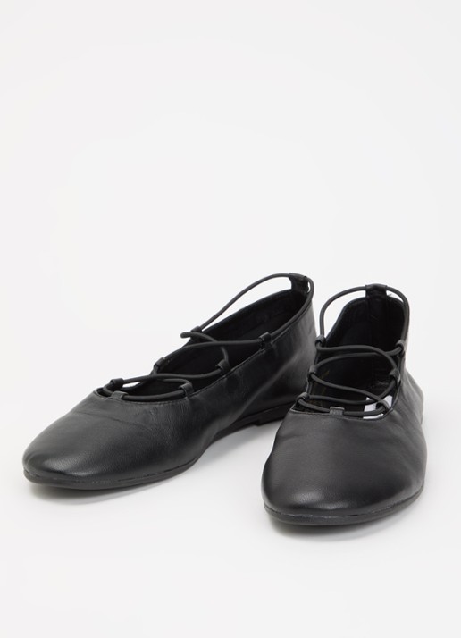 Steve Madden Dames Bombshell ballerina van leer in de kleur Zwart, maat: 41