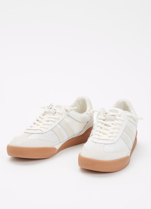 Steve Madden Dames Verdict sneaker met suède details in de kleur Wit, maat: 42