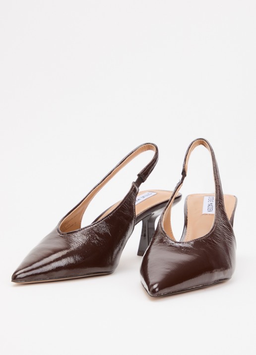 Steve Madden Dames Alari slingback van leer in de kleur Bruin, maat: 41