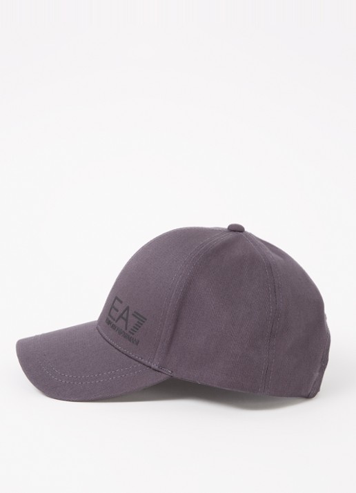 Armani Heren Baseball pet met logo in de kleur Taupe
