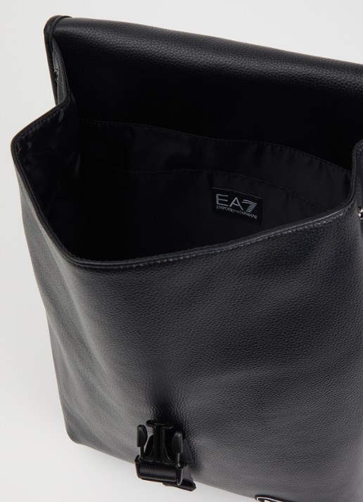 Armani Heren Rugzak met 13 inch laptopvak in de kleur Zwart