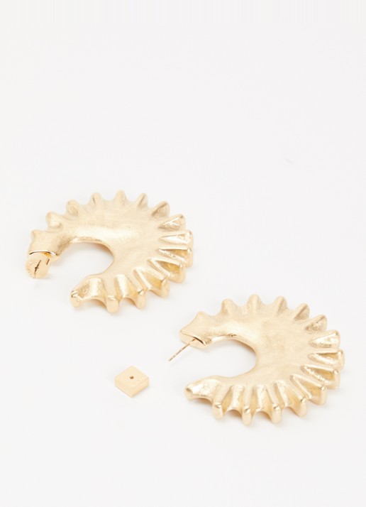 Jacquemus Dames Les Creoles oorstekers in de kleur Goud, maat: o/s