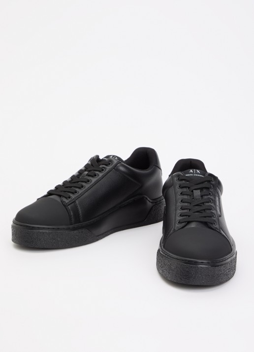 Armani Heren Sneaker met logo in de kleur Zwart