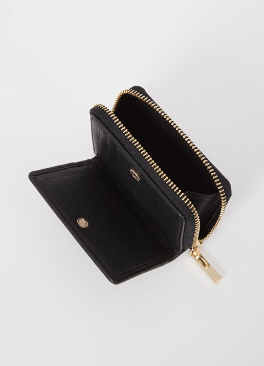 Whistles Dames Koa portemonnee van leer met logo in de kleur Zwart
