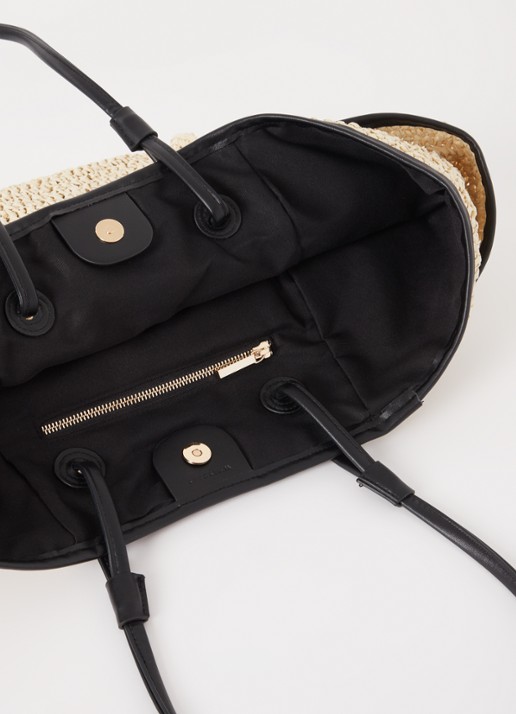 Whistles Dames Zoelle shopper van stro in de kleur Beige