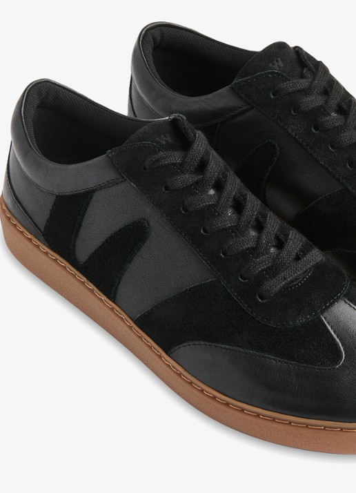 Whistles Dames Sneaker van suède in de kleur Zwart