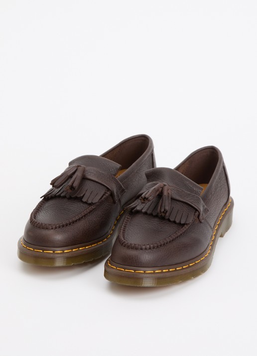Dr. Martens Heren Adrian YS loafer van leer in de kleur Donkerbruin, maat: 42