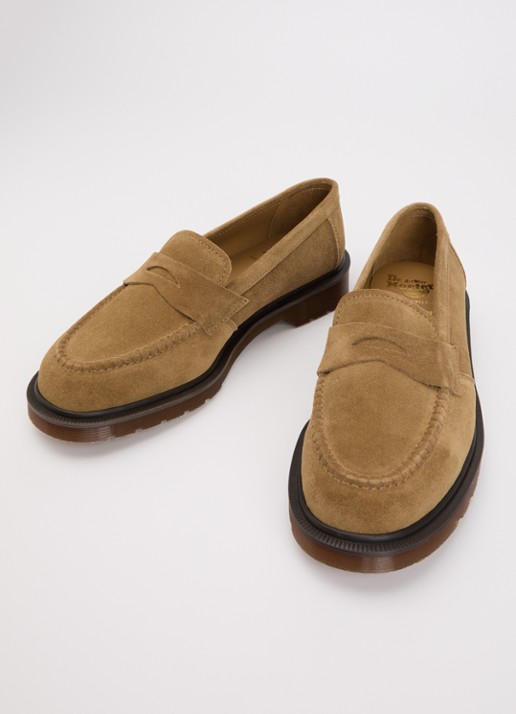 Dr. Martens Heren Delapre loafer van kalfssuède in de kleur Camel, maat: 42