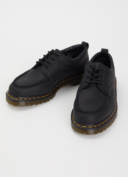 Dr. Martens Heren Lowell veterschoen van leer in de kleur Zwart, maat: 45