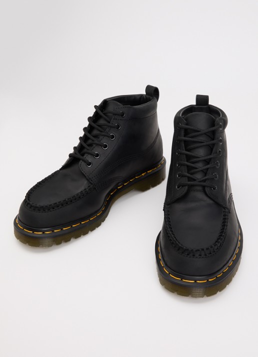 Dr. Martens Heren Lowell veterboot van leer in de kleur Zwart, maat: 46