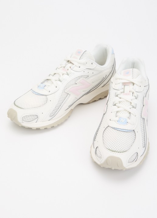New Balance Dames 204L sneaker van mesh met details van suède in de kleur Ivoor, maat: 43