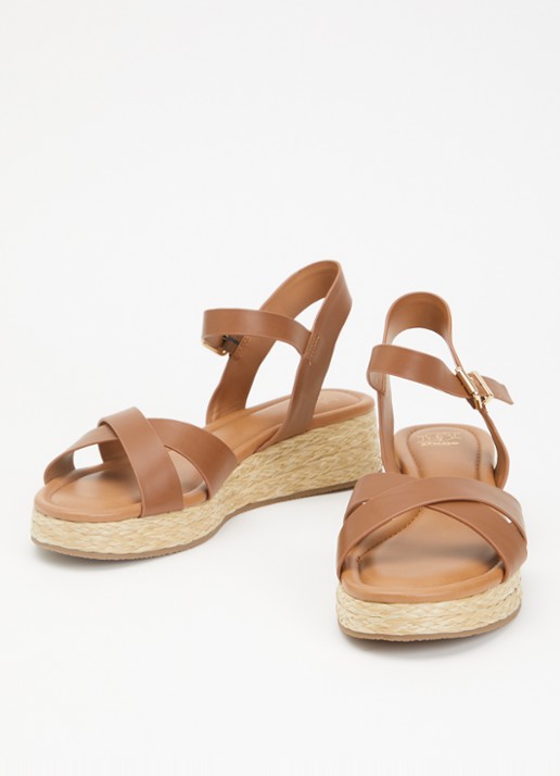 Dune London Dames Littleton sleehak van leer in de kleur Bruin