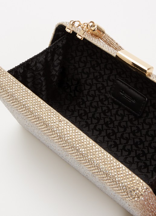 Dune London Dames Beaut clutch met afneembare schouderriem in de kleur Goud