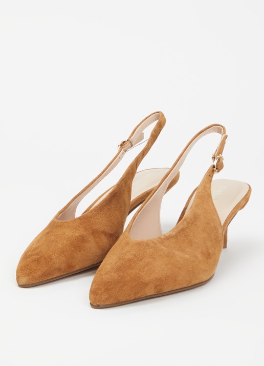 Dune London Dames Crediblity slingback van leer in de kleur Camel