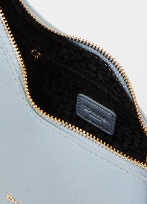 Dune London Dames Direction schoudertas met kettingdetail in de kleur Lichtblauw
