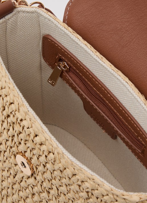 Dune London Dames Dimple handtas met leren details en afneembare schouderriem in de kleur Rood