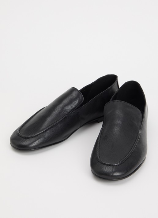 Dune London Dames Gurl loafer van leer in de kleur Zwart