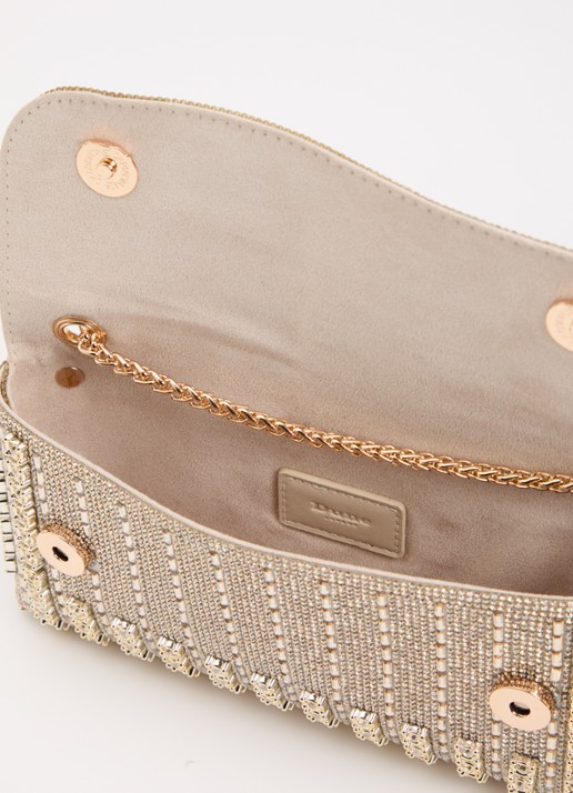 Dune London Dames Elabourate schoudertas met strass in de kleur Goud