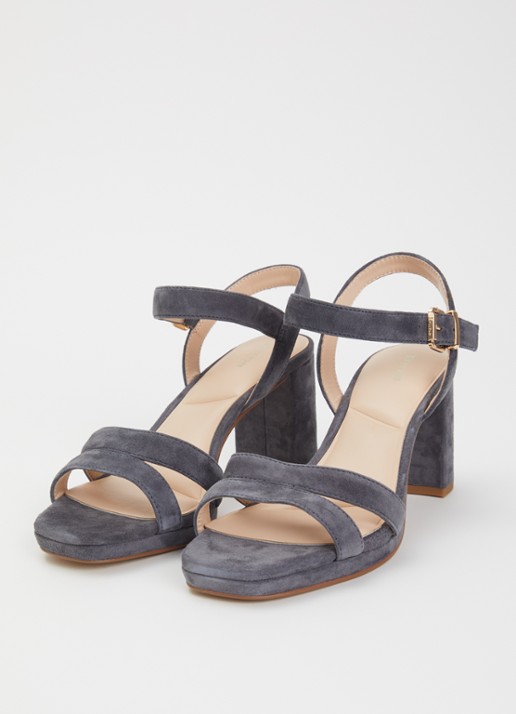 Dune London Dames Manifesting sandalette in de kleur Middengrijs