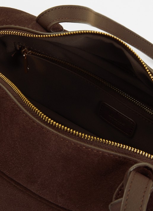 Dune London Dames Day schoudertas van leer in de kleur Bruin