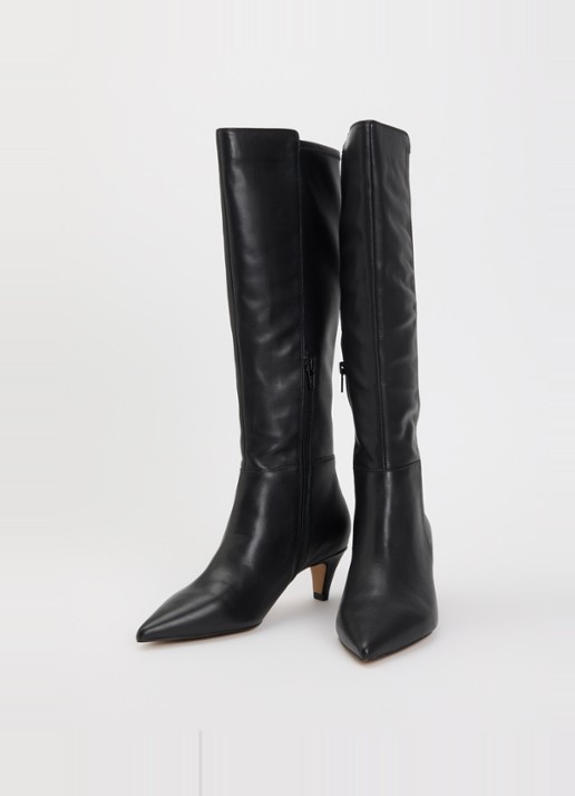 Dune London Dames Shasa laars van suède in de kleur Zwart