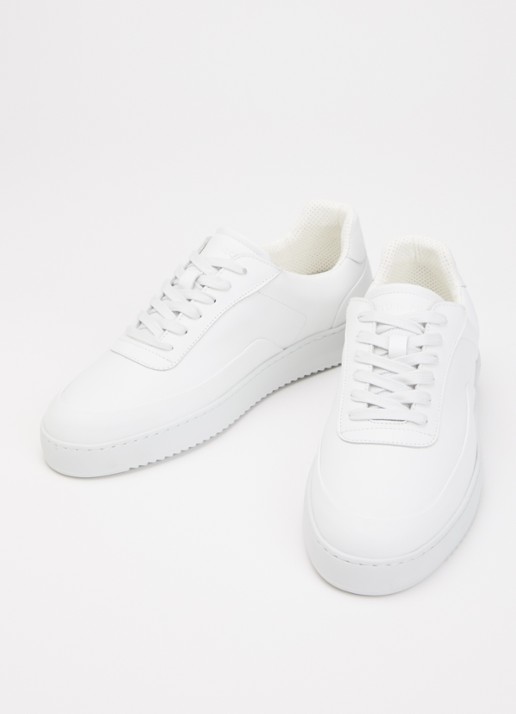 Filling Pieces Heren Mondo Seamless sneaker van leer in de kleur Wit, maat: 44