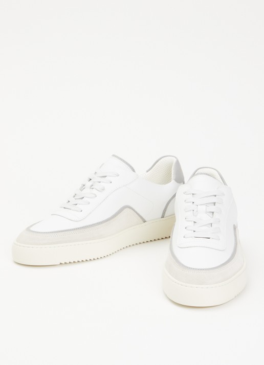 Filling Pieces Heren Mondo Stack sneaker van leer in de kleur Wit, maat: 43