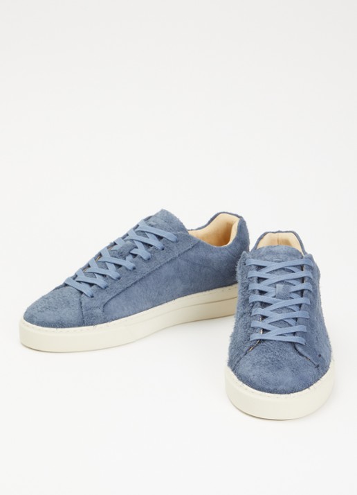 Filling Pieces Heren Tiebreak Fuzz sneaker van suède met structuur in de kleur Indigo, maat: 45