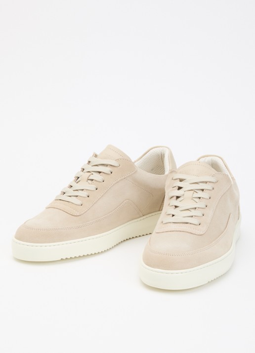 Filling Pieces Heren Mondo Float sneaker van suède in de kleur Beige, maat: 400