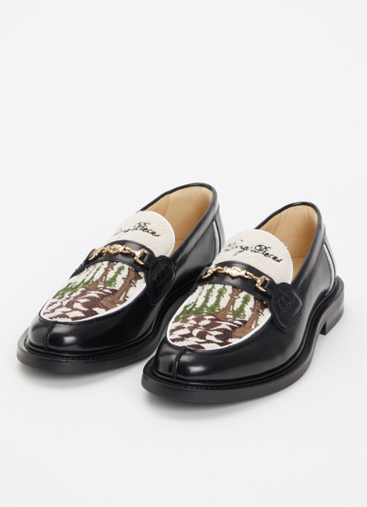 Filling Pieces Heren Chess loafer van leer in de kleur Zwart, maat: 40