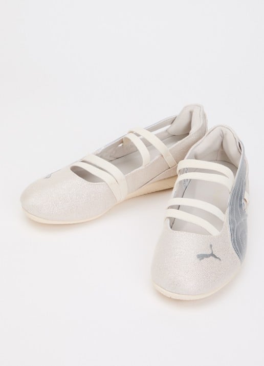 Puma Dames Speedcat ballerina met glitter in de kleur Zilver, maat: 38