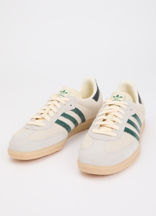 Adidas Heren Samba OG sneaker met logo in de kleur Gebroken wit, maat: 44