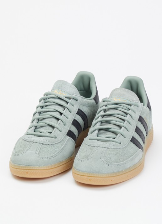 Adidas Heren Handball Spezial sneaker van suéde met leren details in de kleur Blauwgrijs, maat: 42