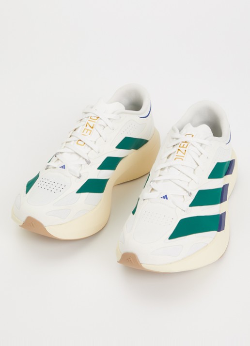 Adidas Heren Adizero EVO SL EXO sneaker van mesh in de kleur Gebroken wit, maat: 42