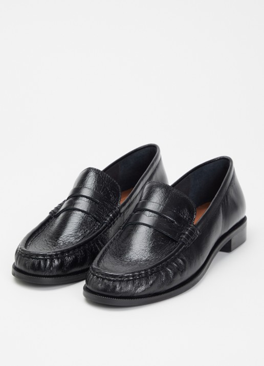 Jonak Dames Delice loafer van kalfsleer in de kleur Zwart