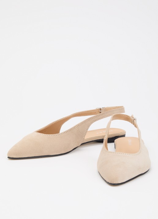 Jonak Dames Noa slingback van leer in de kleur Camel