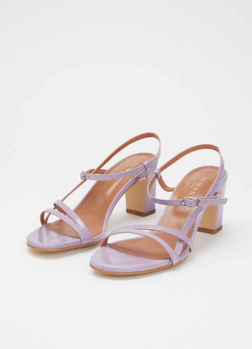 Jonak Dames Vicomte sandalette van leer in de kleur Lila