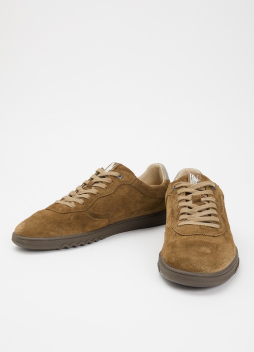 Floris van Bommel Heren De Zaler 04.12 sneaker van suède in de kleur Lichtbruin, maat: 41,3