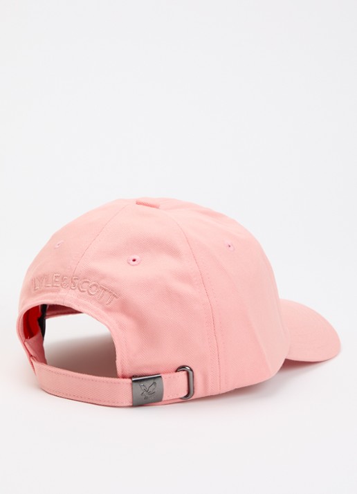 Lyle & Scott Heren Pet met logoborduring in de kleur Zalmroze, maat: ONE SIZE