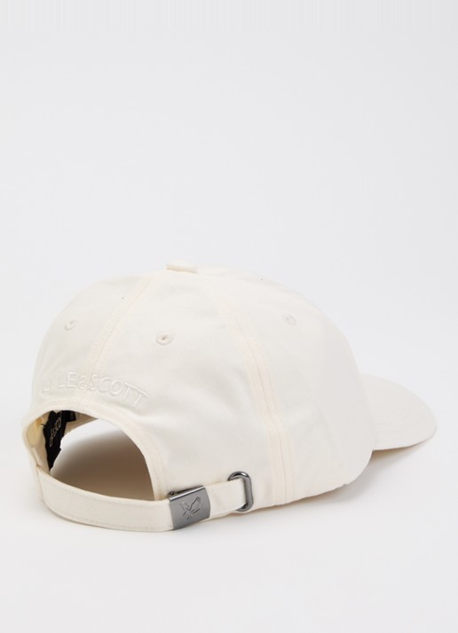 Lyle & Scott Heren Pet met logoborduring in de kleur Ivoor, maat: ONE SIZE