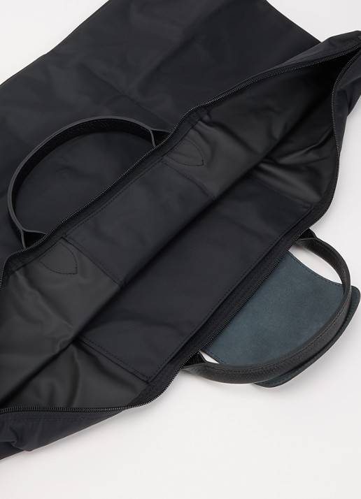 Longchamp Dames Le Pliage One reistas XL met leren details in de kleur Zwart