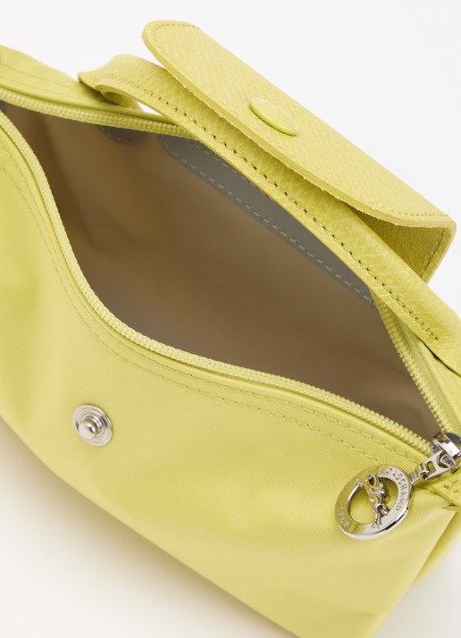 Longchamp Dames Le Pliage One handtas met leren details in de kleur Lime