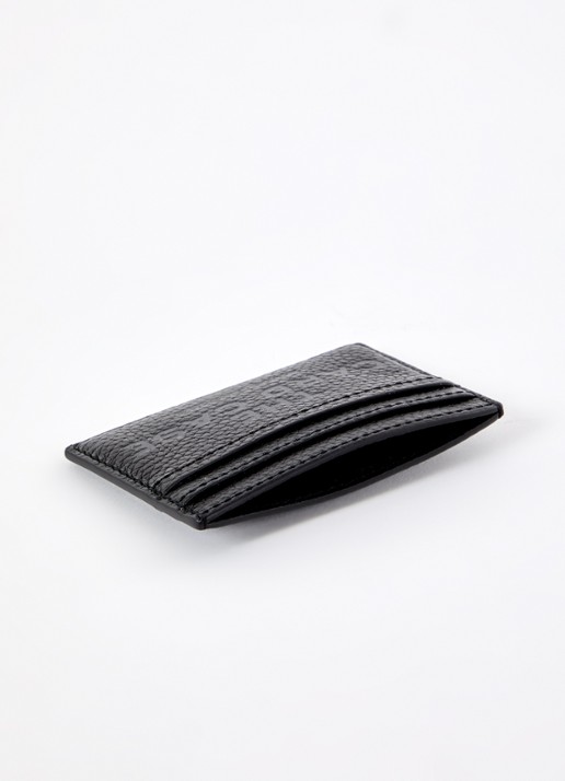 Marc Jacobs Dames The Card Case pasjeshouder van leer met logo in de kleur Zwart, maat: 1SZ