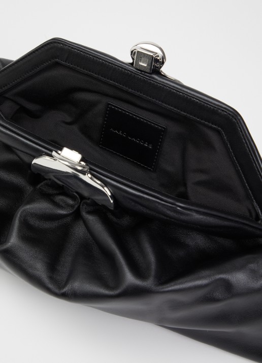 Marc Jacobs Dames The Glam clutch van leer in de kleur Zwart, maat: 1SZ