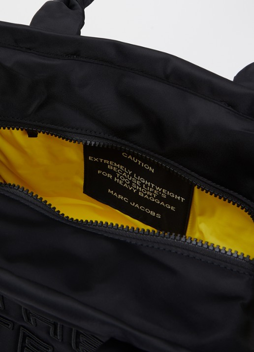 Marc Jacobs Dames The Medium Tote schoudertas met logo in de kleur Zwart, maat: 1SZ